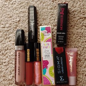 Makeup bundle of mascara and lip products